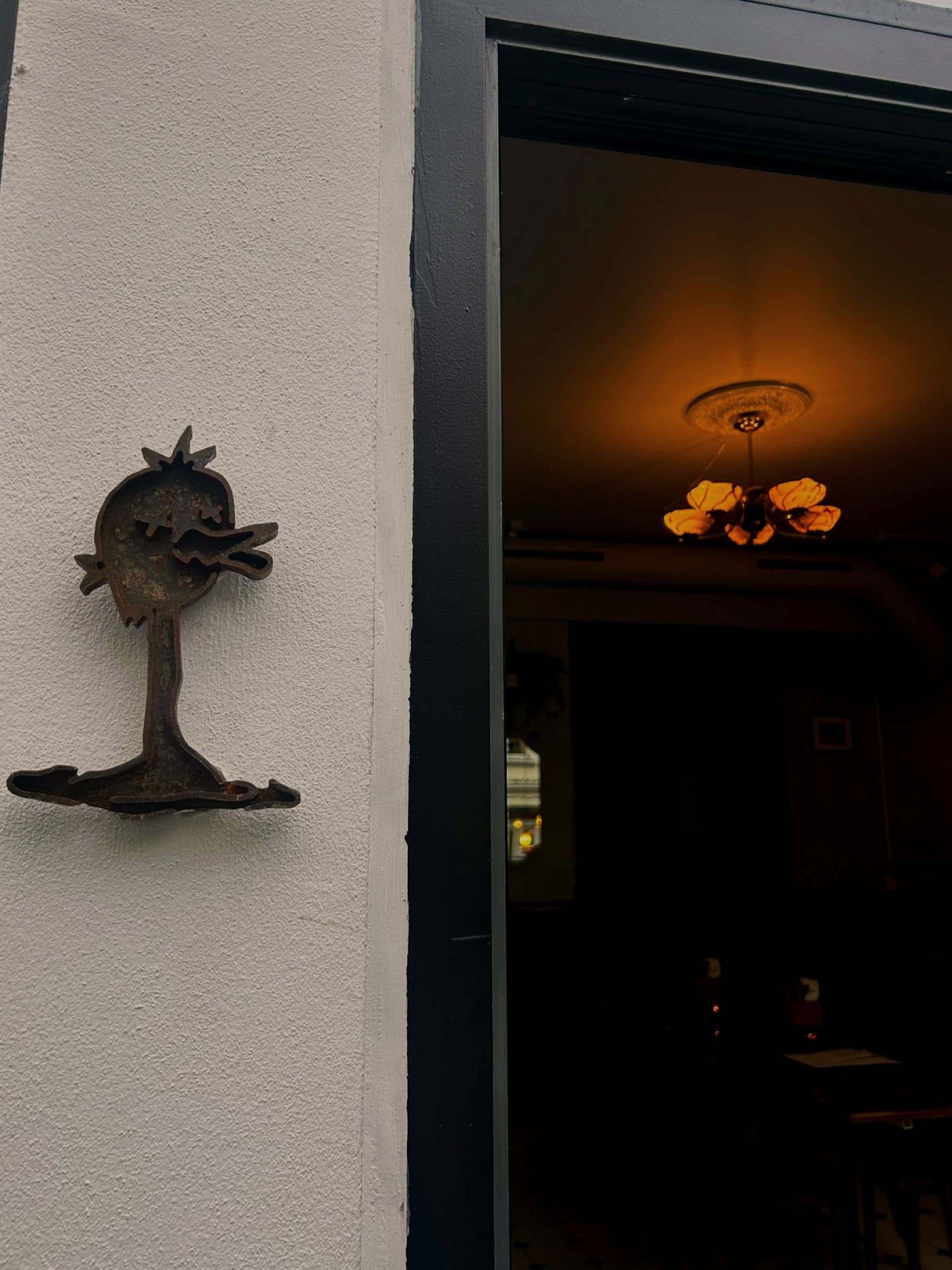 Duck logo on the wall